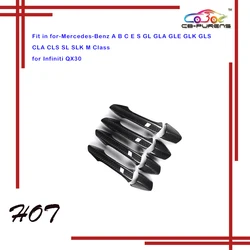 메르세데스 벤츠 W176 W246 W204 W207 W212 W221 X156 X204 W117 W218 GL GLS W166 R172 SL QX30 리얼 카본 파이버 도어 핸들 트림