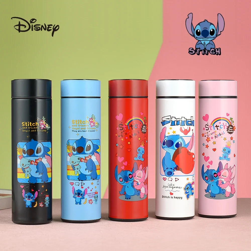 

500ml Cute Stitch Thermos Bottle Disney Accessories Stainless Steel Water Bottle Anime Character Decoration Children's Toys Gift