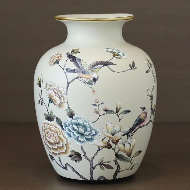 

American Style Ceramic Vase Dining Table Entrance Tea Table Decoration Modern And Simple European Style French Creative Crafts