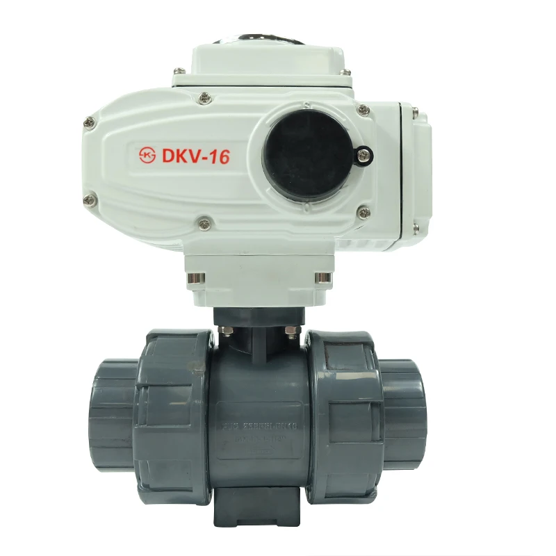 

high efficiency 220V 1 inch pvc water plastic thread electric ball valves