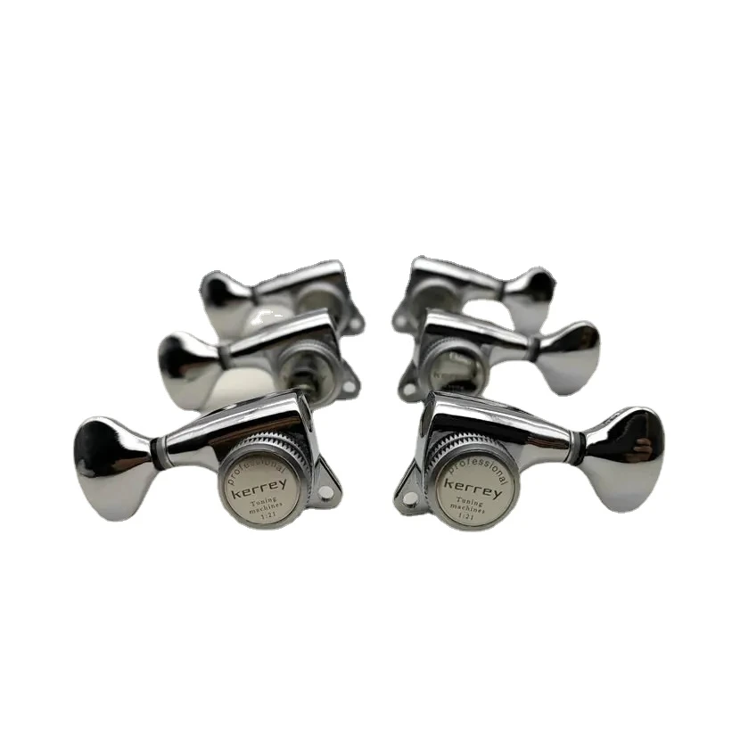 

Guitar Locking Tuners Tuning Pegs Machine Heads 3R3L 1:21 Rear Chrome Guitar Parts