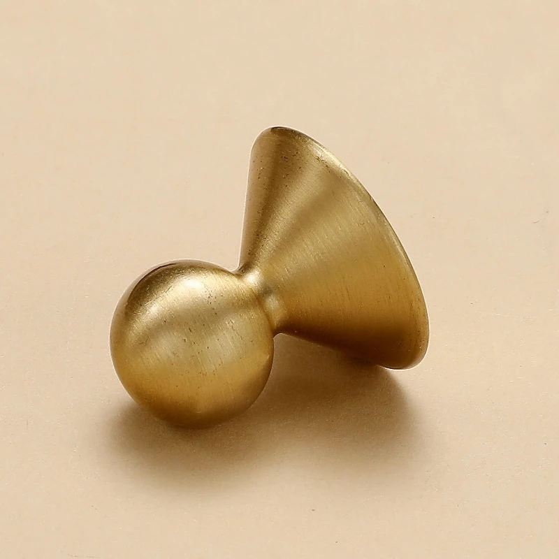 

Solid gold brass cabinet door handle, simple cabinet wardrobe drawer handle