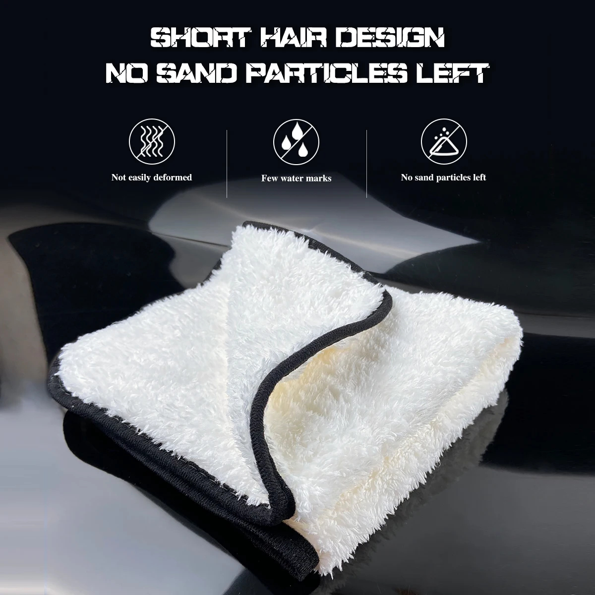 Lucullan Single Soft Microfiber Towel-Soft Enough for Even The Most Delicate Finishes-Buff Away Polishes & Car Wax with Ease