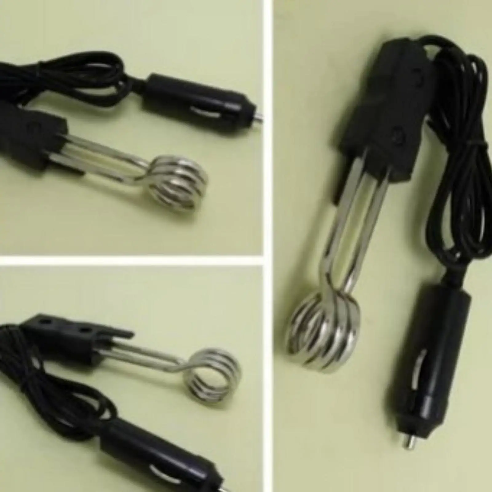 24V Car Immersion Heater Portable Auto Electric Water Boiler for Coffee Tea Travel Camping Picnic