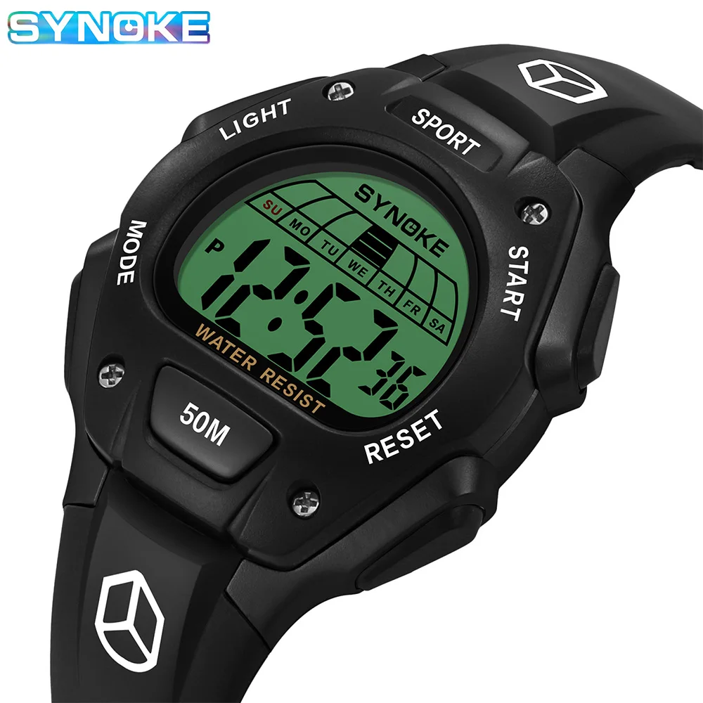 SYNOKE Children Watches Watch For Kids Sport Multifunction Sports Waterproof Luminous LED Digital Watch Boy Student Fashion