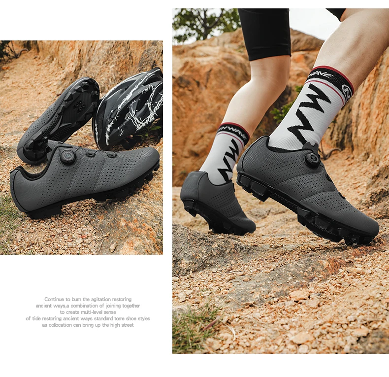 MTB Fahrradschuhe für Herren Flache Pedalschuhe Leichte Rutschfeste Selbstverriegelnde Schuhe für Damen Outdoor-Radsport Rennradschuhe – Detail 29