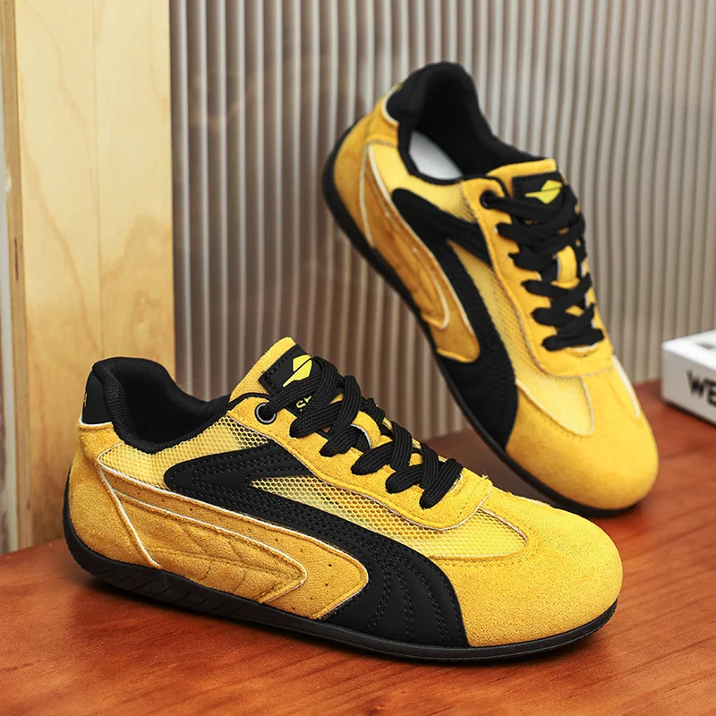 

Летние желтые повседневные кроссовки для мужчин и женщин, удобная дизайнерская обувь на плоской подошве, дышащая мужская спортивная обувь с сеткой, zapatillas de deporte