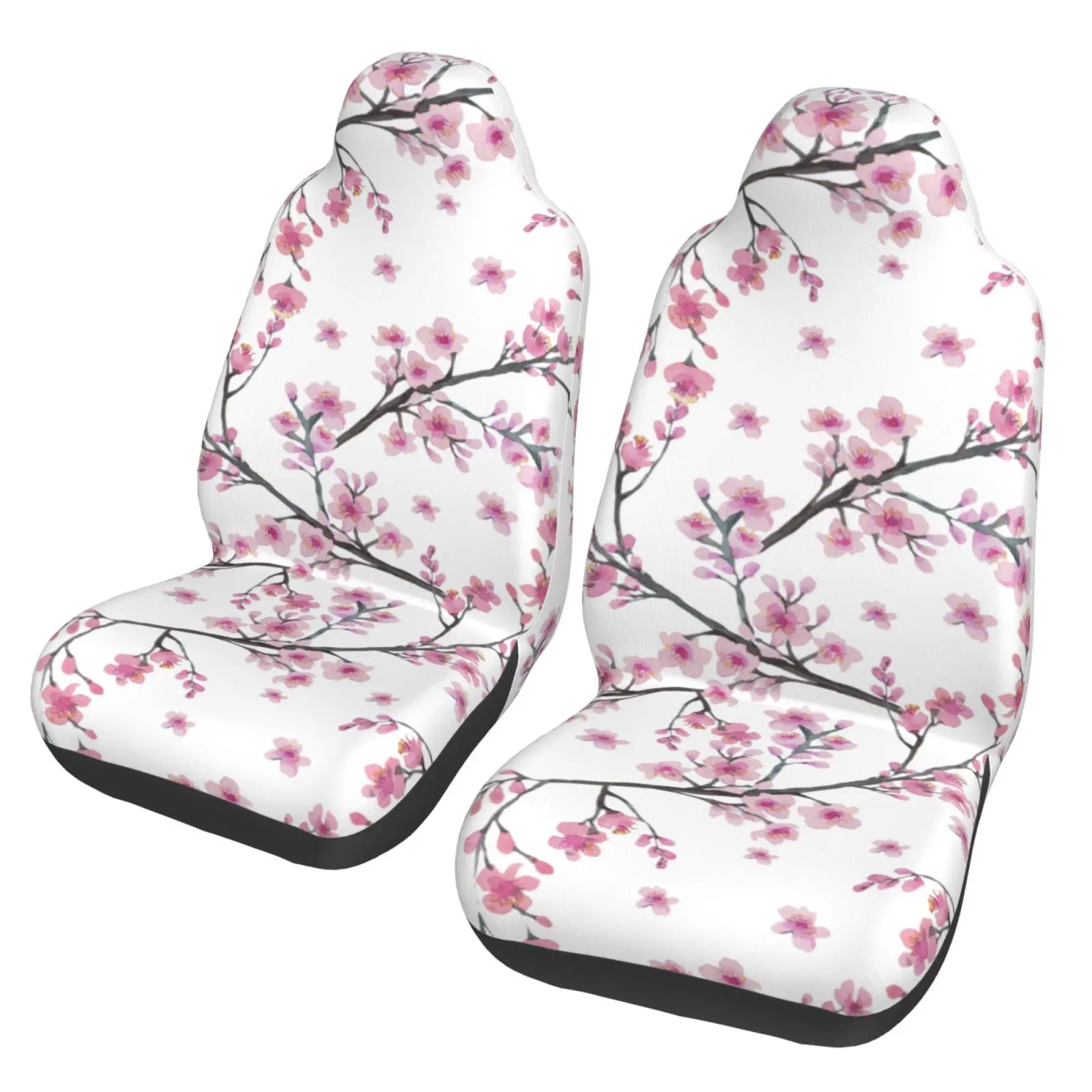 Funda Para Asiento Coche Con Flor Cerezo, Funda Protectora Antiincrustante Y Práctica, Estilo Único 2 Uds Tipo Universa