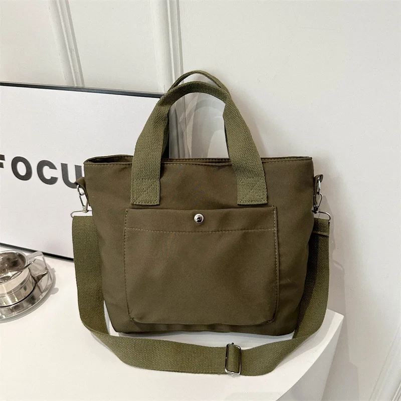 Large capacity commuter messenger bag Casual bag Fashion simple everything Tote bag Academy girls crossbody bag 01