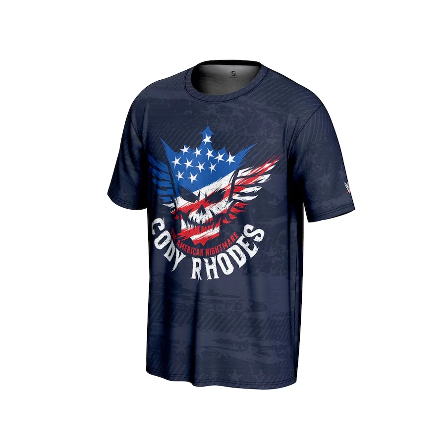 

Youth Navy Cody Rhodes American T-shirt Simple Unique High-end Fashionable Sweat Absorbing Breathable Suitable For Daily Leisure