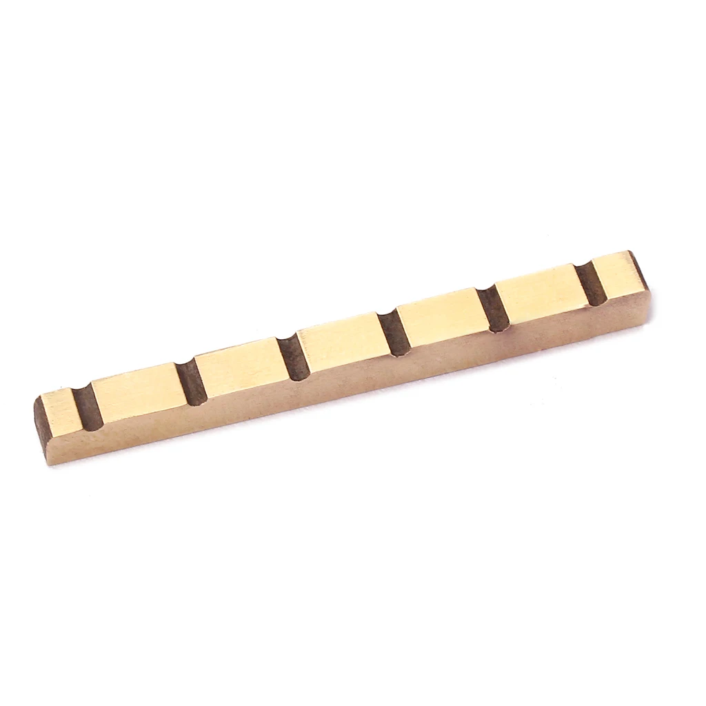 42mm Professional Slotted Brass Metal String Nut for 6-String TL ST Electric Bass Guitar Part Guitar Parts & Accessories