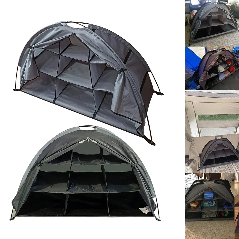 

Camping Shoes Storage Organizer 9 Shelf Collapsible RV Tent Clothes Organizer Tent Accessories Outdoor Tools Portable Parts