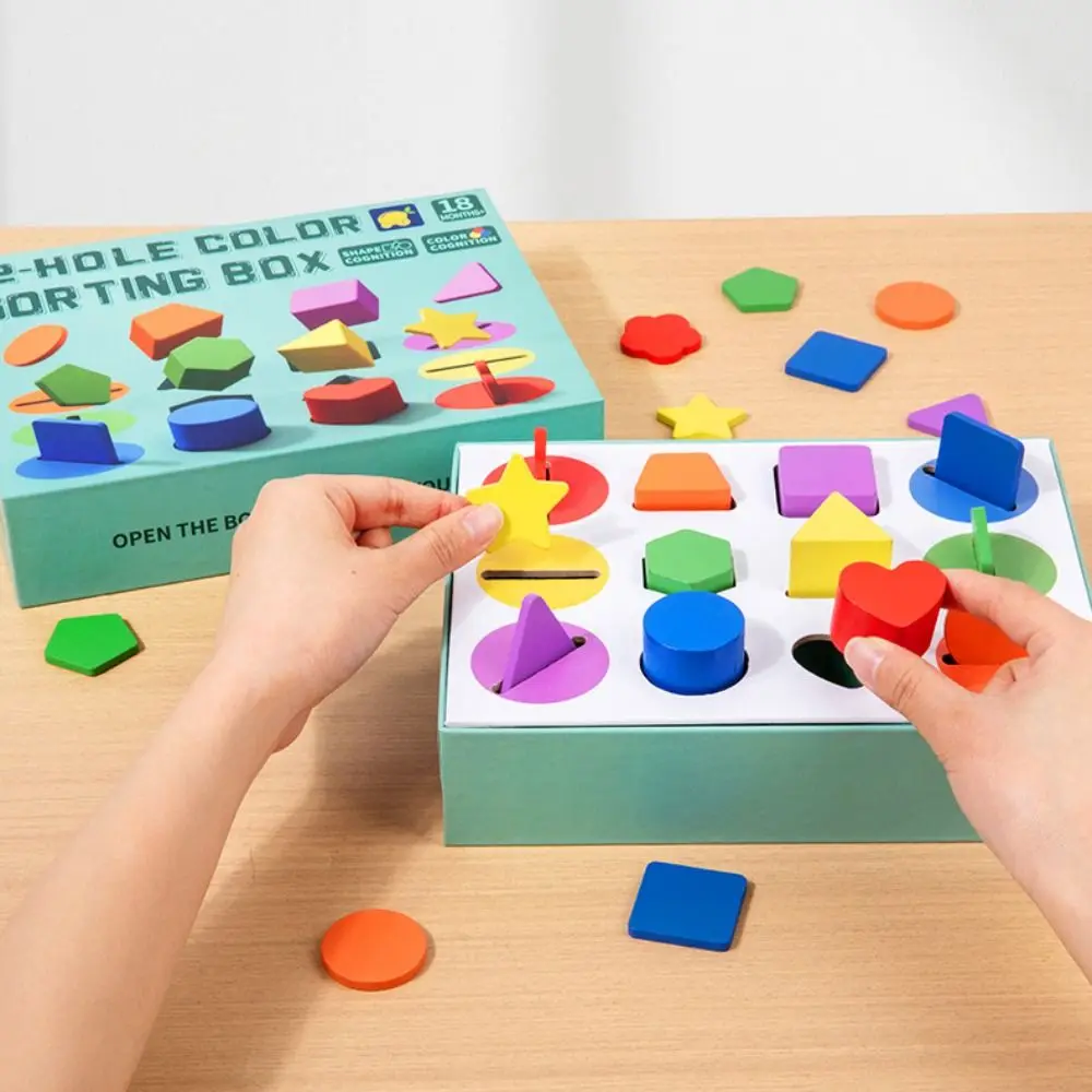 

Wooden Montessori Wooden Farm Toys Montessori Puzzle Shape Recognition Toys Wooden Toy Cartoon Animal Shape Sorting Toys Baby