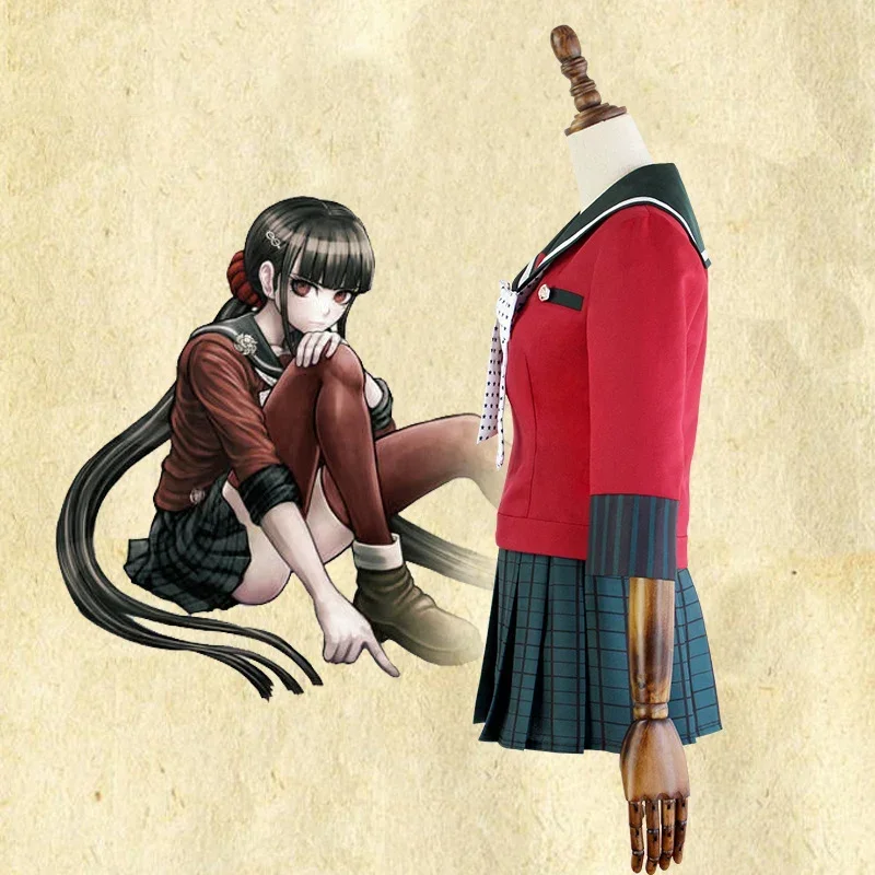 New Danganronpa V3 Harukawa Maki Cosplay Costume Women Japanese Game Uniform Suit Outfit Clothes Tops Skirts Accessories