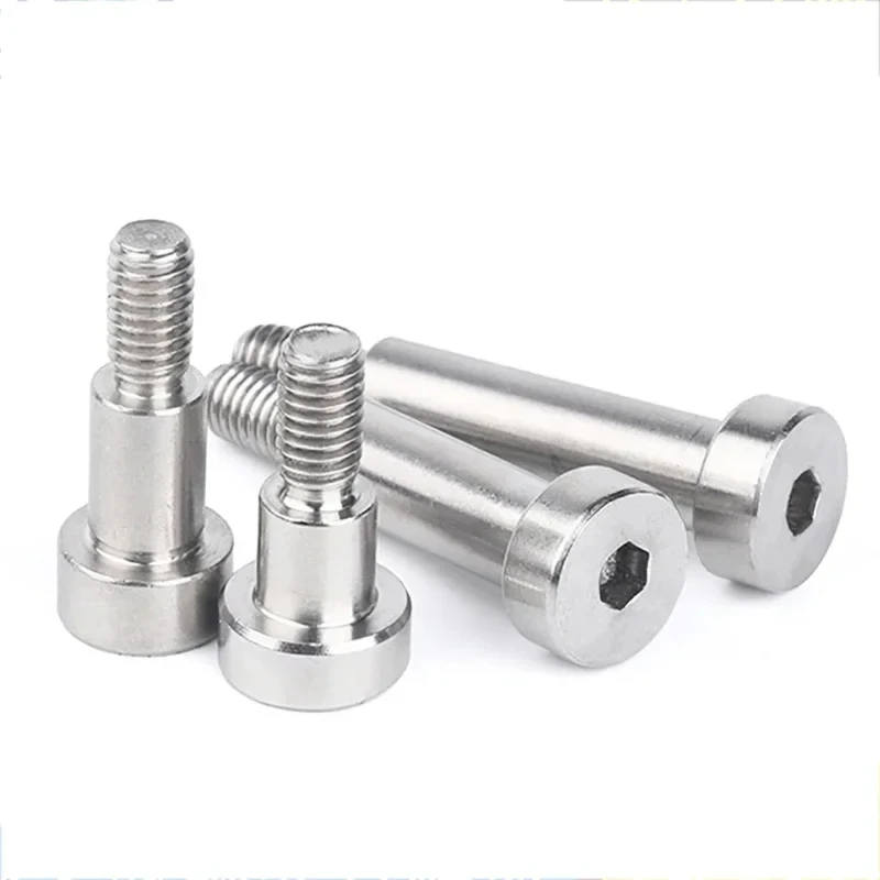 M2 M2.5 M3 M4 M5 M6 M8 M10 304 Stainless Steel Shoulder Bolt / Precision Ground Dowel Pin for Roller Bearing & Pivot Shaft
