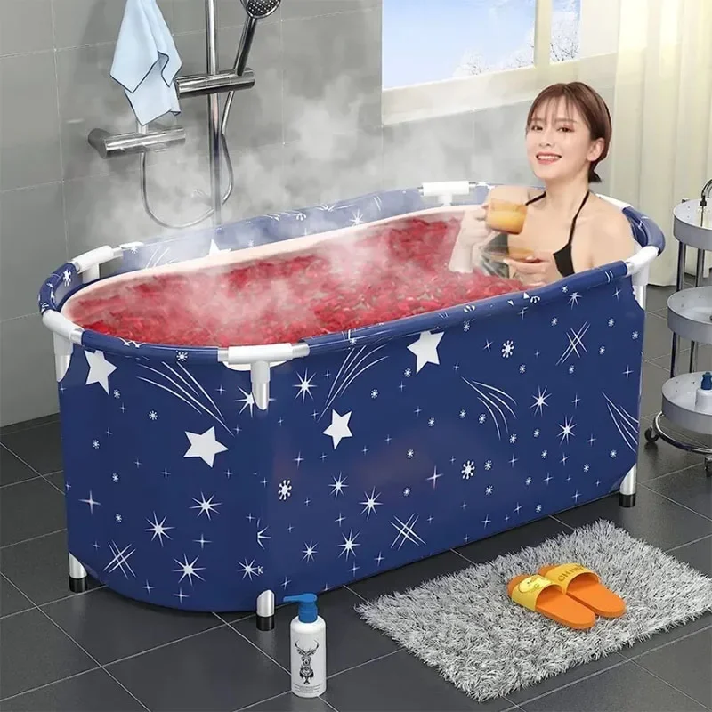 Portable Bathtub adult Soaking Bath Tub Hot water Large size for Shower Bucket