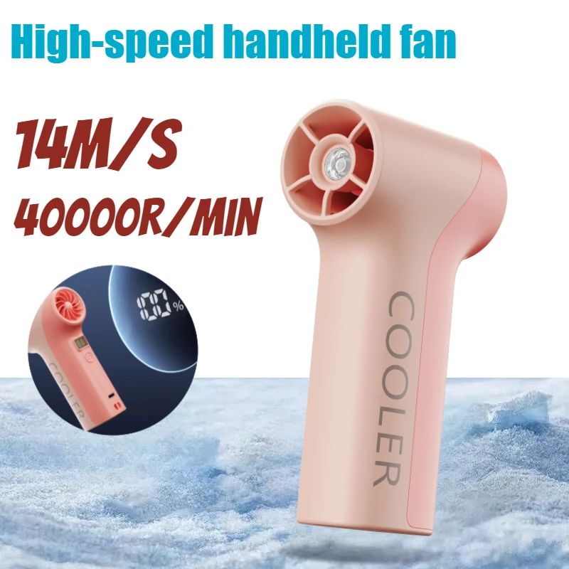 

Ручной мини-турбоструйный вентилятор, электрический воздуходувка, мощный большой ветровой фен, высокоскоростной турбоперезаряжаемый вентилятор