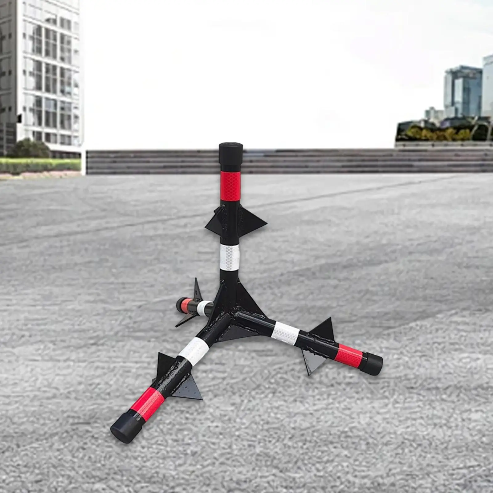 

Bright Reflective Cone Compact Carbon Steel Parking Barrier for Commercial Driveway Protection