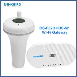 INKBIRD pływający termometr basenowy z IBS-M1 bramą Wi-Fi cyfrowy wyświetlacz Monitor temperatury do stawu rybnego, akwarium, jacuzzi