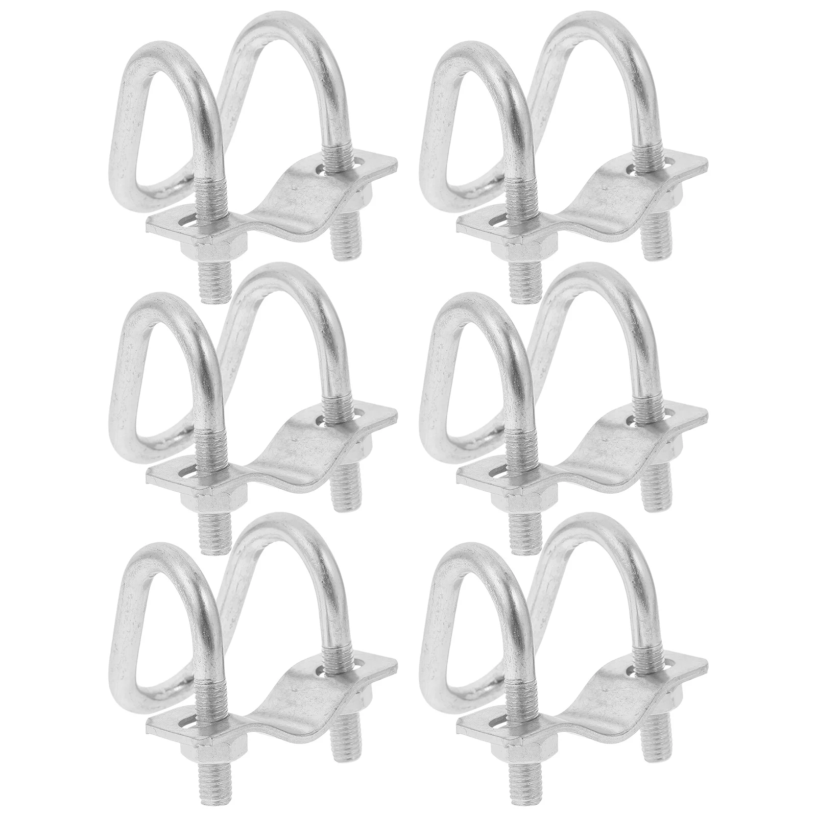 

6pcs U Bolt Durable Reusable Greenhouse Frame Garden Tube Clip For Fence Vertical Outdoor Umbrella Holder Farm Pipe Fastener