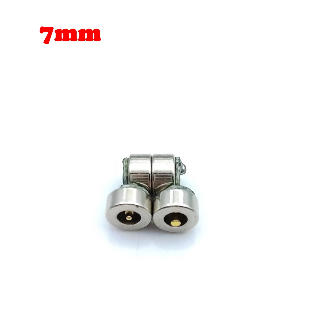 5mm 7mm Circular Male Female 5V 2A Spring Ioaded Magnetic Connector Iarge Current Solder wire type Magnet Power Socket Adapter