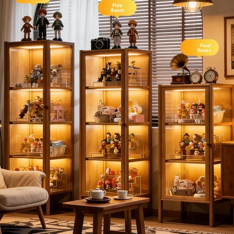Stable Figure Display Cabinet Storage Box Household Transparent Toys Dust-proof Model Display Shelf