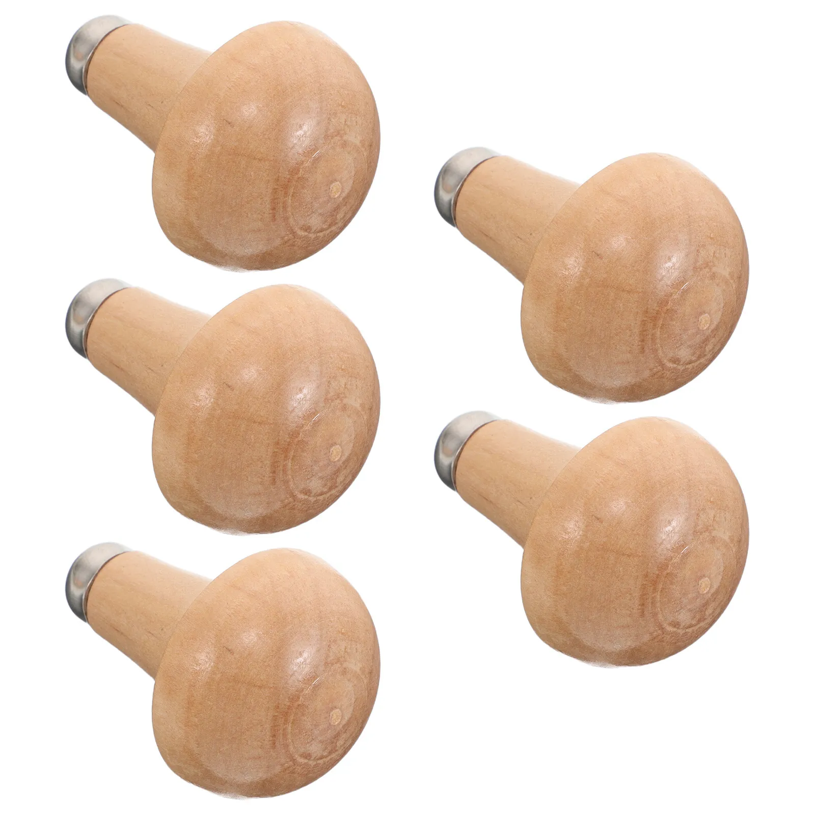 5Pcs Wood Tool Handle Ergonomic Fit for Graver Replacement Engraving Woodworking Carving File Tool Handles Wood Handles