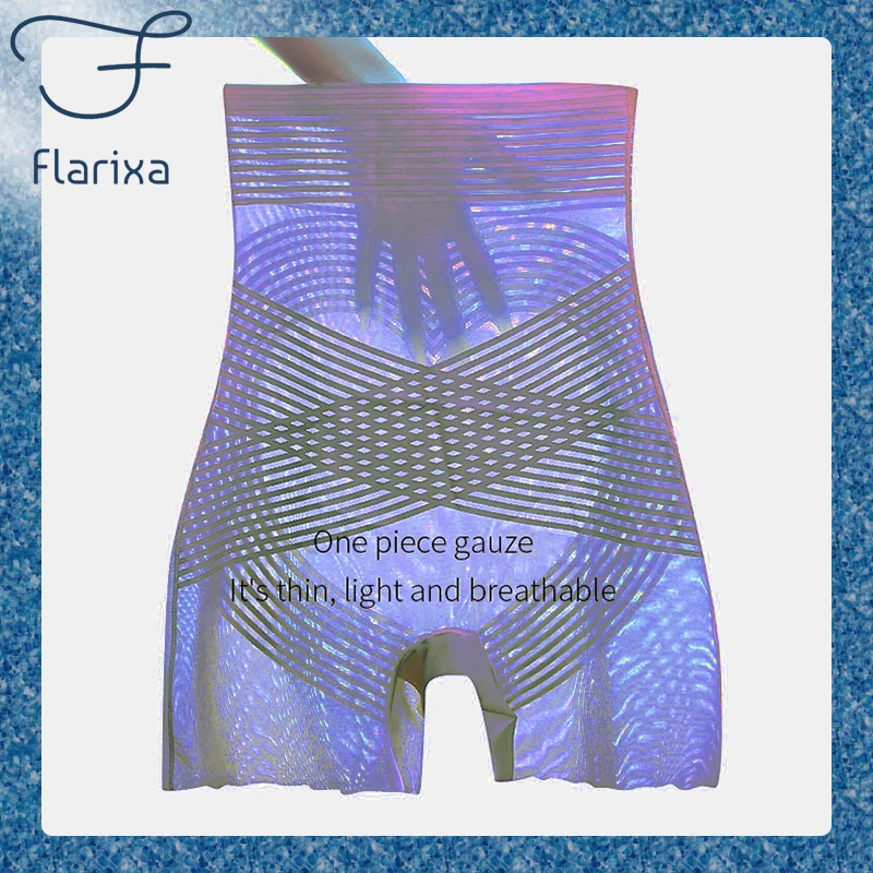 Flarixa 2023 New High Waist Hip Lift Flat Belly Women\'s Short Seamless Summer Slim Women Shape Safety Postpartum repair pants