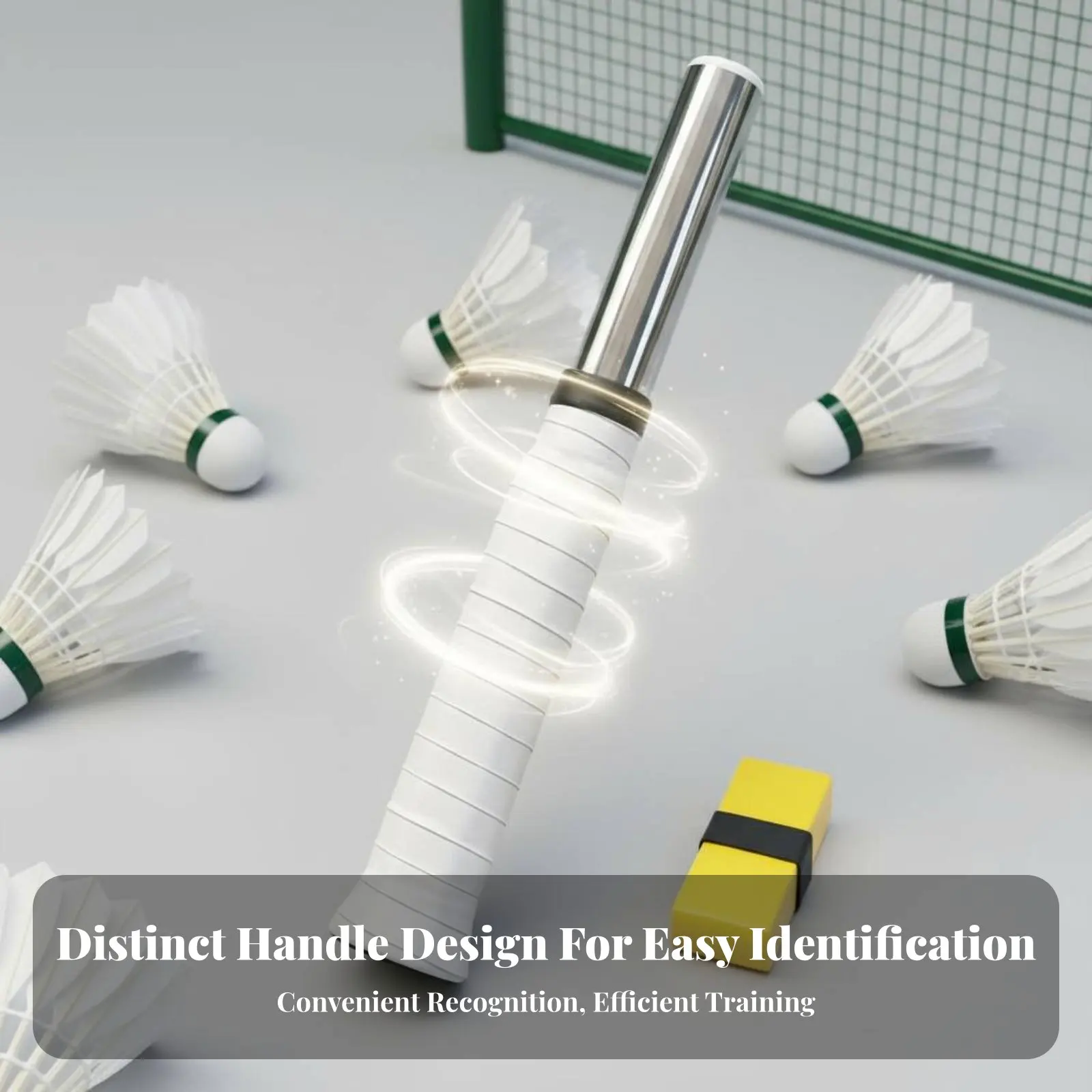 

Тренажер для бадминтона: улучшение скорости реакции и точности удара, эргономичная рукоятка для начинающих, долговечная.