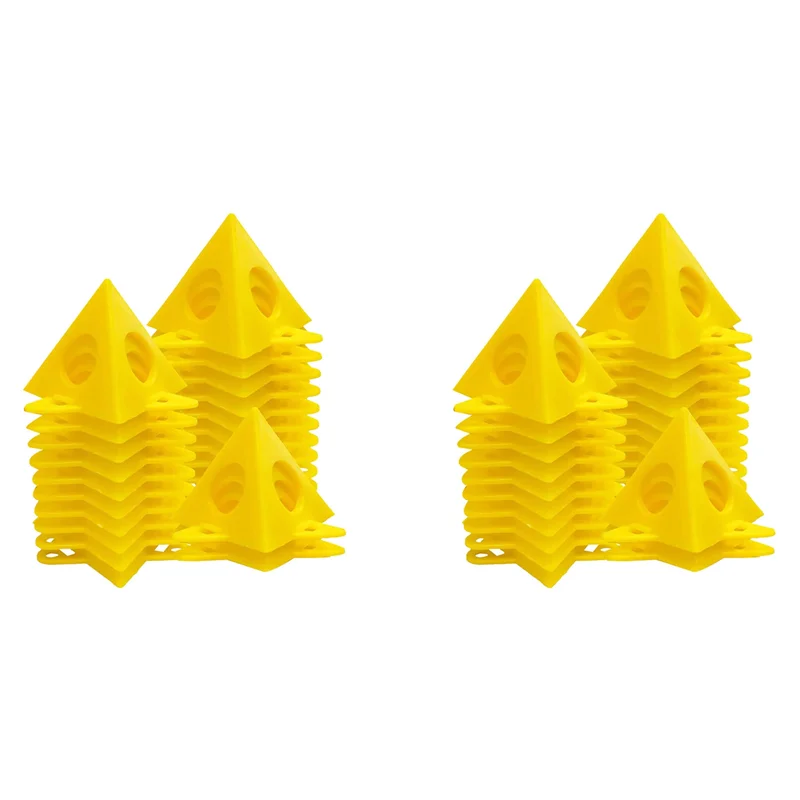 Soportes piramidales de pintor de B97A-40Pcs, soportes de pintura para gabinetes para elevadores de puertas de gabinetes de lona, soportes de soporte de lienzo de pintura para verter