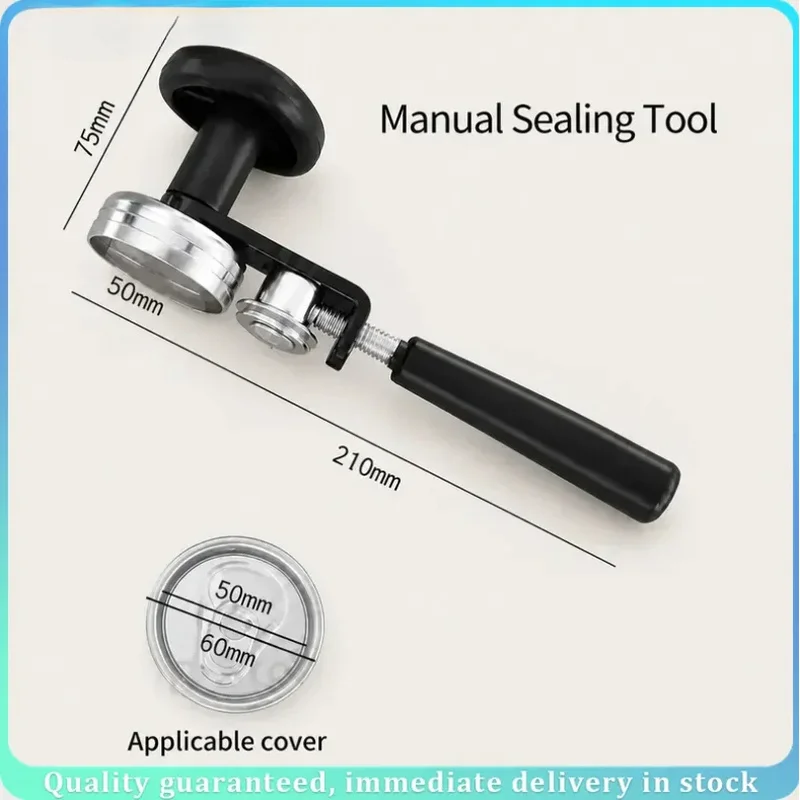 55/87mm Portable Hand‑Held Can Sealing Tool, Manual Can Sealer Machine for PET Beverage Cans, Lightweight Sealer for Bubble Tea