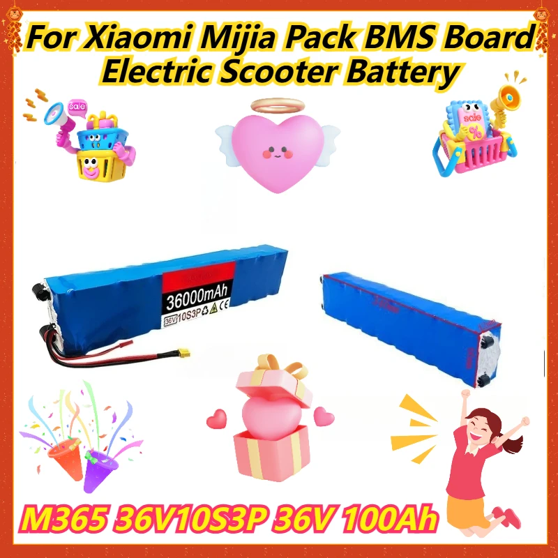 

10S3P 36V 100Ah For Xiaomi Mijia M365 36V Pack BMS Board Electric Scooter Battery