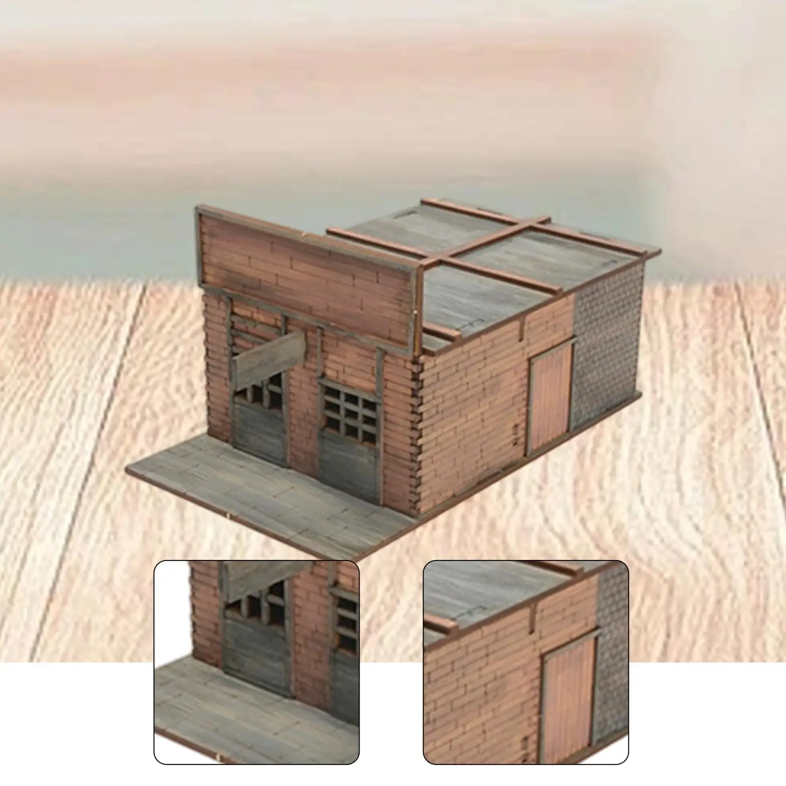 1/72 مدينة بناء أطقم منمذجة ثلاثية الأبعاد الألغاز الخشبية ديوراما طاولة الرمل نموذج الهندسة المعمارية