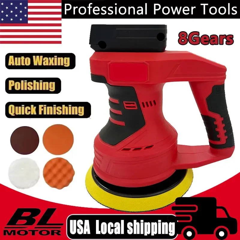 

Для Milwaukee аккумуляторный автомобильный полировщик 8 передач бесщеточный электрический полировальный станок вощение шлифовка уплотнение электроинструменты аккумулятор 18 В