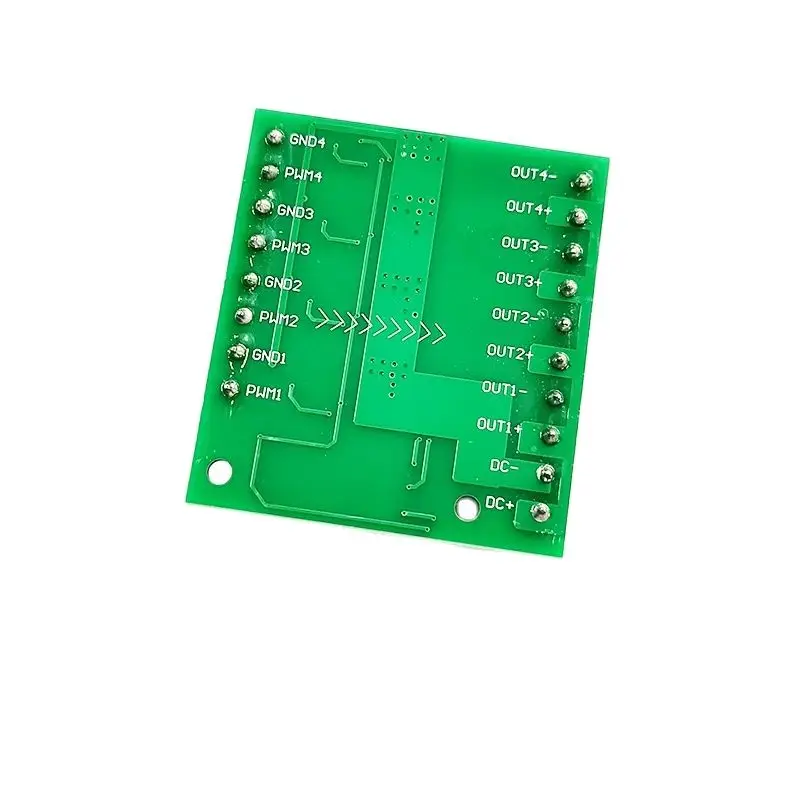 Four MOSFET/field-effect transistor module amplification circuit board/driver module, four optocoupler isolated DC