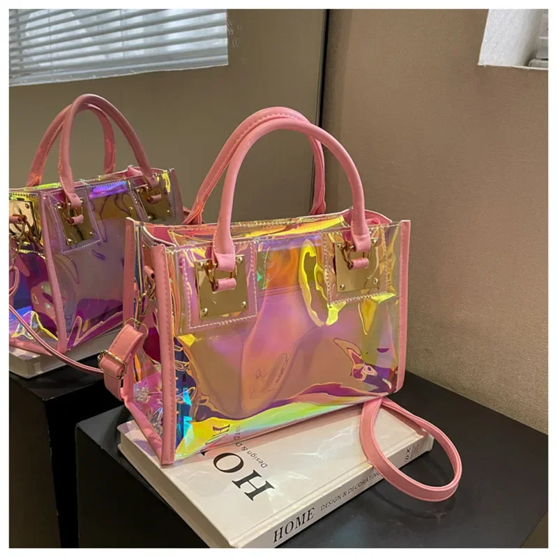 

Fashionable Plastic Dazzling Colors Casual Crossbody Bags for Women Ladies Luxury Designer Tote Handbags Travel Shoulder Bag Sac