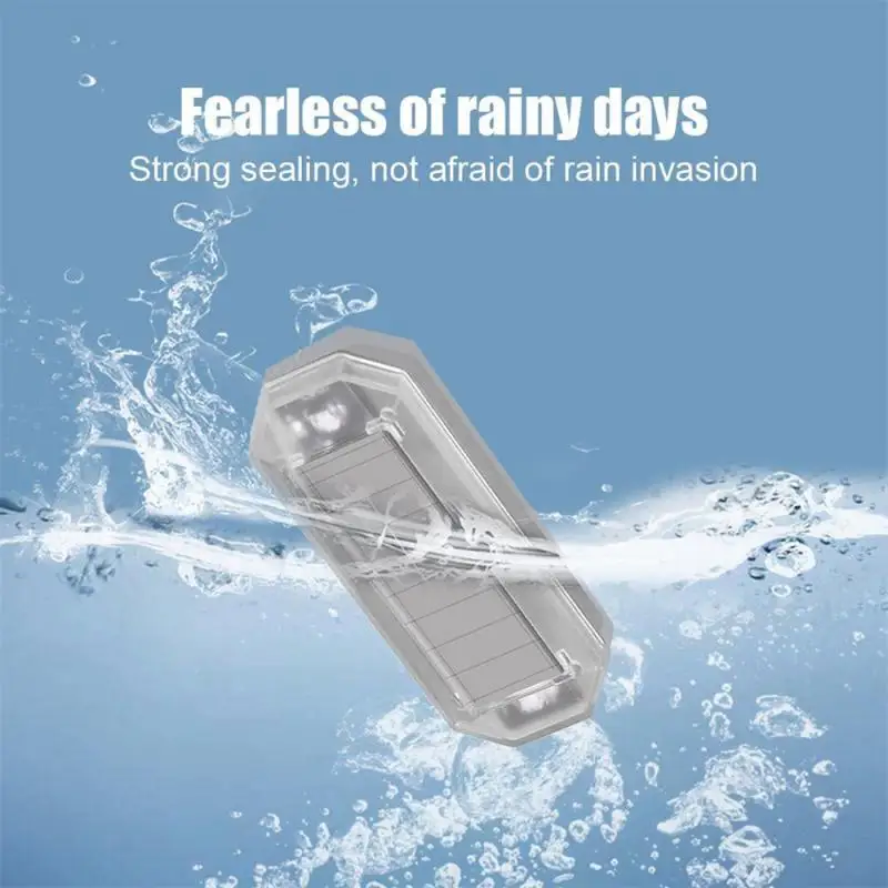 مصباح تحذير صغير يعمل بالطاقة الشمسية للسيارة ، محرك ركوب ليلي ، مصباح خلفي للسيارة الكهربائية ، مصباح تحذير ستروب مضاد للخلف مقاوم للماء