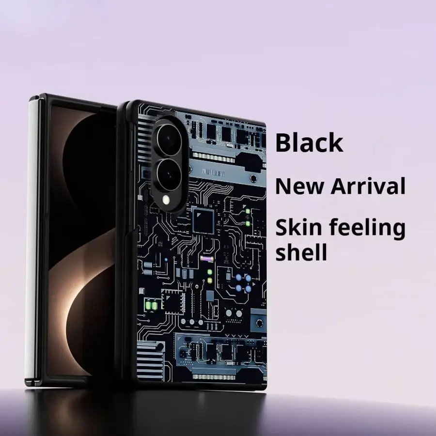 Luxury Phone Cover Case for Samsung Galaxy Z Fold8 Wide ZFold8 ZFold Wide Z Fold 8 Circuit Pattern