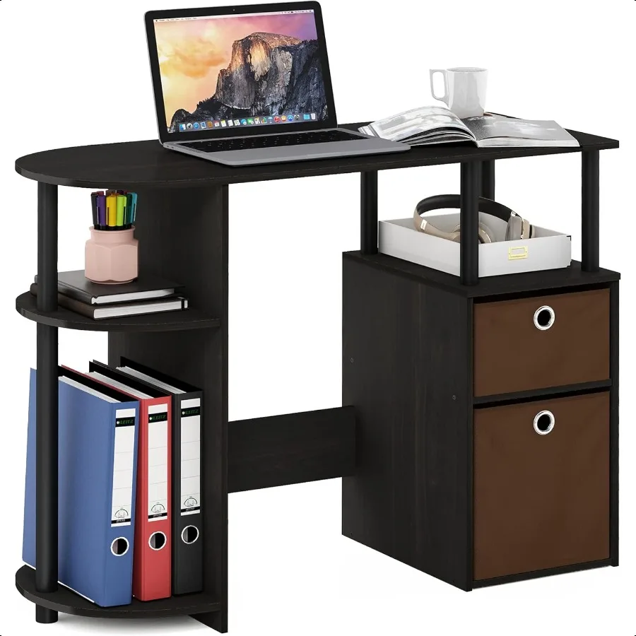 

Jaya Computer Study Desk with Bin Brown