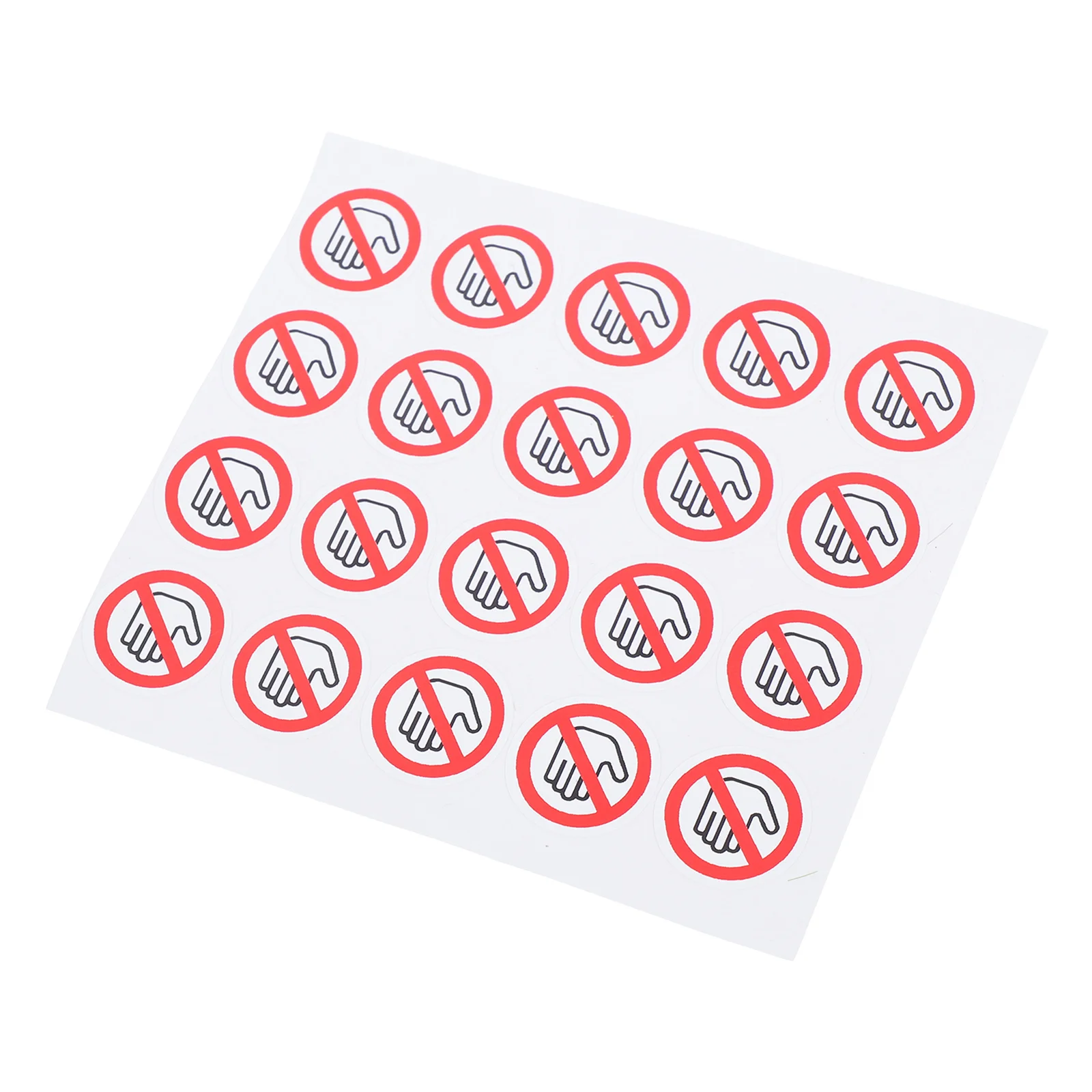 

20 шт., предупреждающие наклейки без дотиков, наклейки с предупреждением о безопасности, клейкие без сенсорных знаков для машины, предотвращения несчастных случаев на рабочем месте