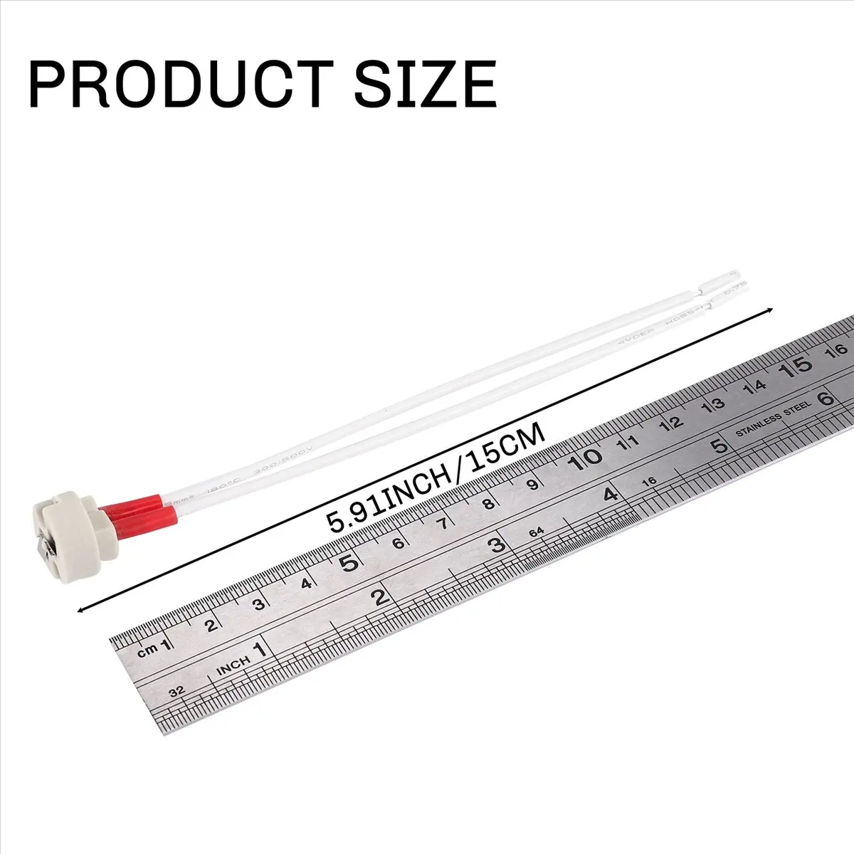 A003 MR16/GU5.3 Socket Halogen LED Bulb Holder Base Ceramic Cable Main Wire Connector