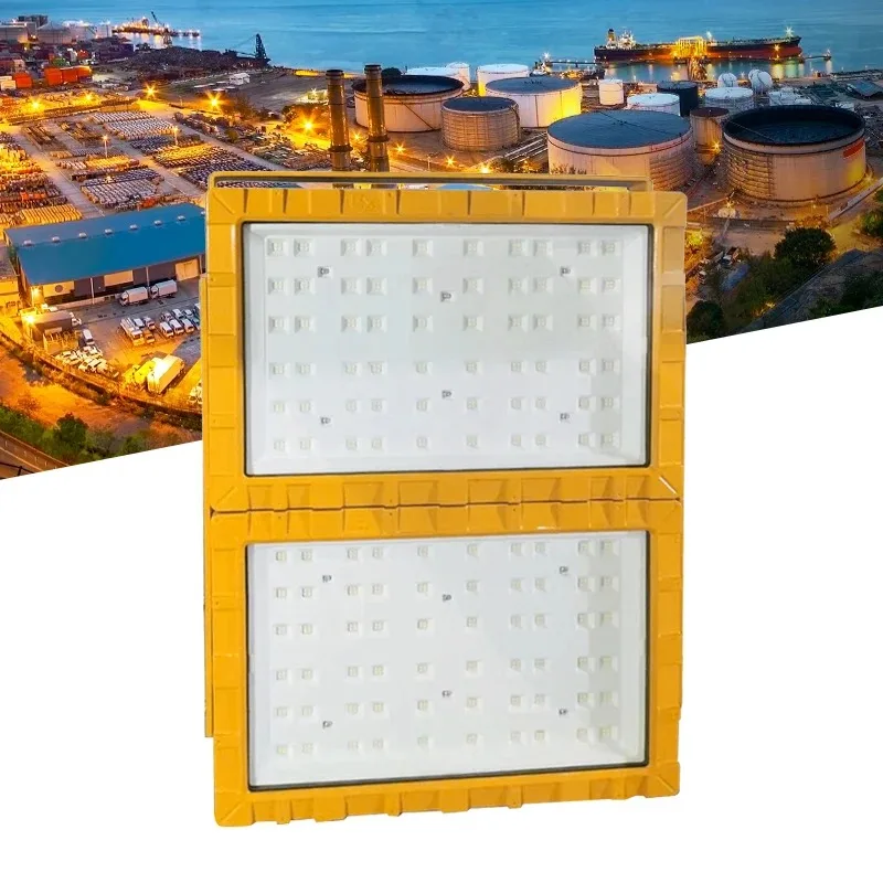 LED Explosion-Proof Floodlight Waterproof Searchlight for Warehouse Factory Gas Station Chemical Plant 3/4 Base 250W 400W