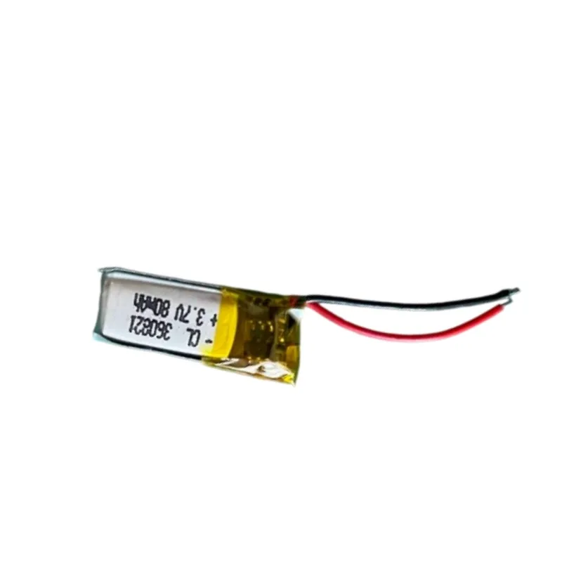 Replacement battery 3.7V polymer lithium battery 360821 80mAh suitable for tablet with built-in large-capacity battery