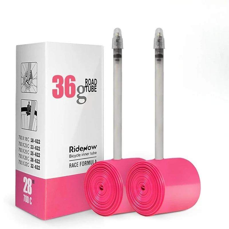 

2 Pack RideNow Ultralight Bicycle Inner Tube 700C x 18-32C / 32-47C MTB 28 inch TPU Inner Tubes with 45/65/85mm Presta Valves