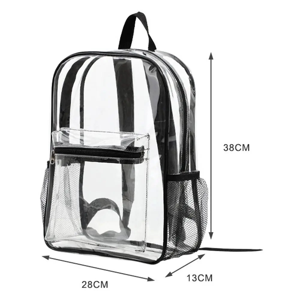 Small Clear Backpack Transparent PVC Backpack Summer Waterproof Beach Cell Phone bag for Travel School Storage Backbags