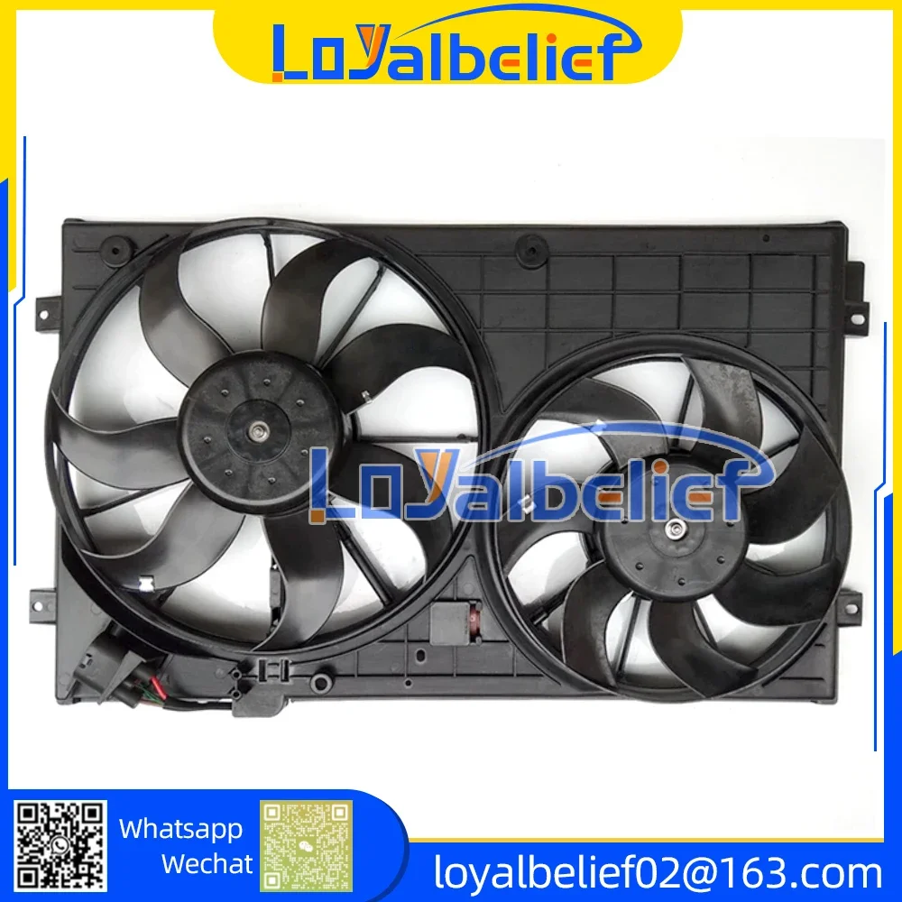 NEW AC Radiator Cooling Motor Fan for AUDI A3 Volkswagen PASSAT TOURAN 1K0121207BB 1K0959455CT 1K0959455DG 1K0959455EA