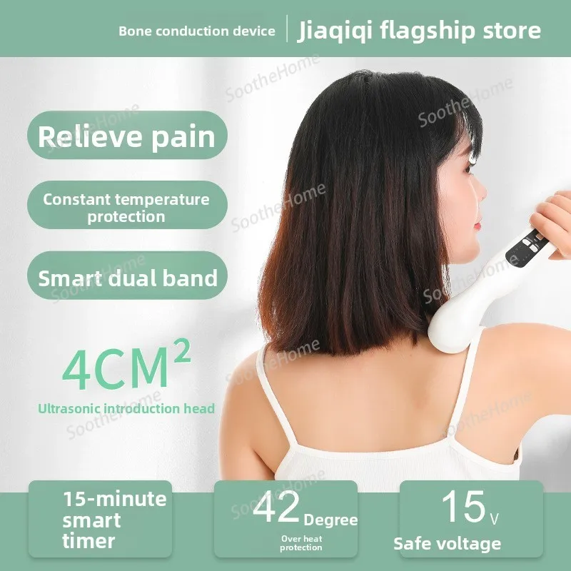 

Ultrasonic Physiotherapy Device for Pain Relief, Massager for Lumbar Disc, Soft Tissues, Joints & Tendons