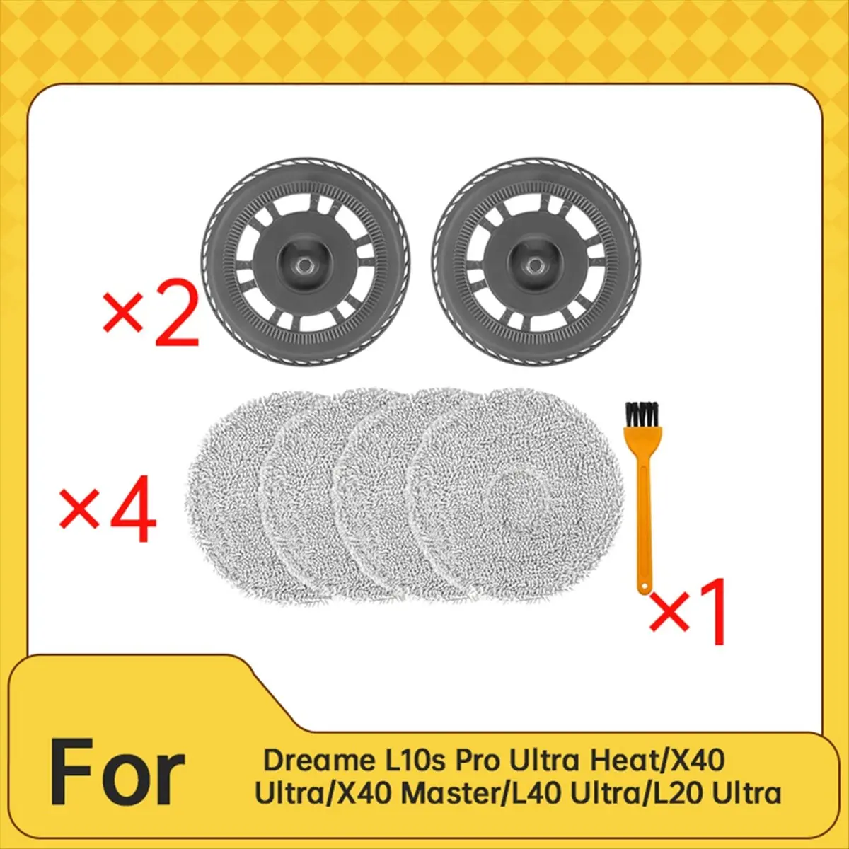 A86G NEW Mop Brackets for L10s Pro Ultra Heat, X40 Ultra, X40 Master, L40 Ultra, L20 Ultra Robot Vacuum Cleaner Mop Plates