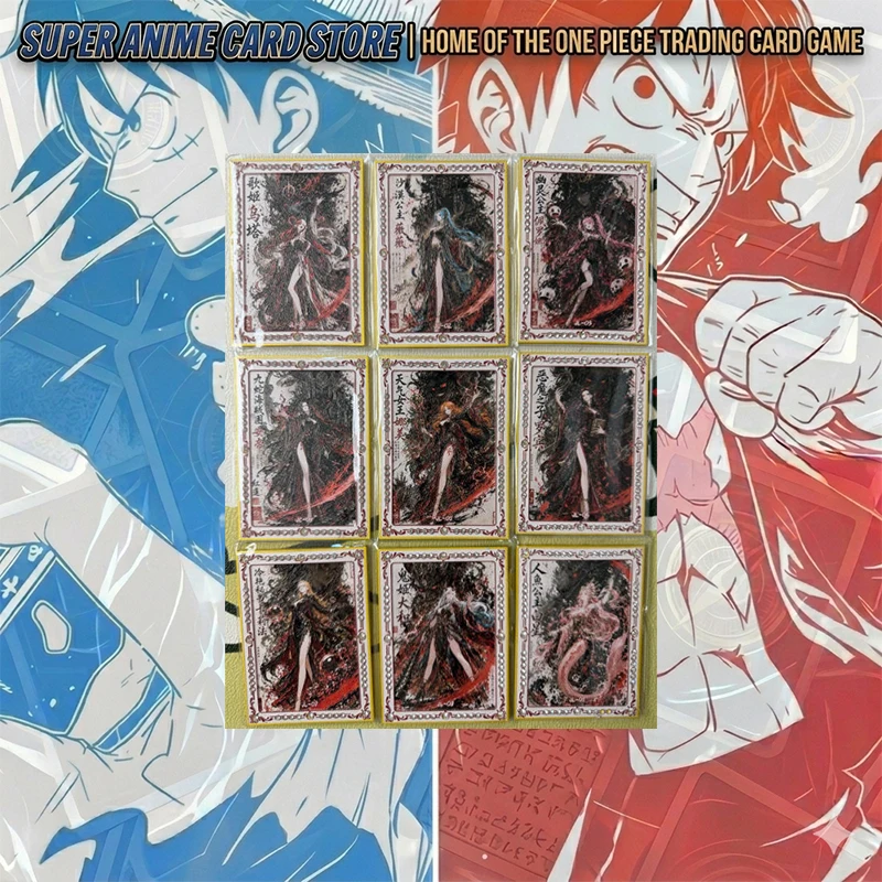 Japanese Anime ONE PIECE Metal Drill Card Shirahoshi Vinsmoke Reiju Boa Hancock Nami Kalifa Nico Robin  Collectible Cards