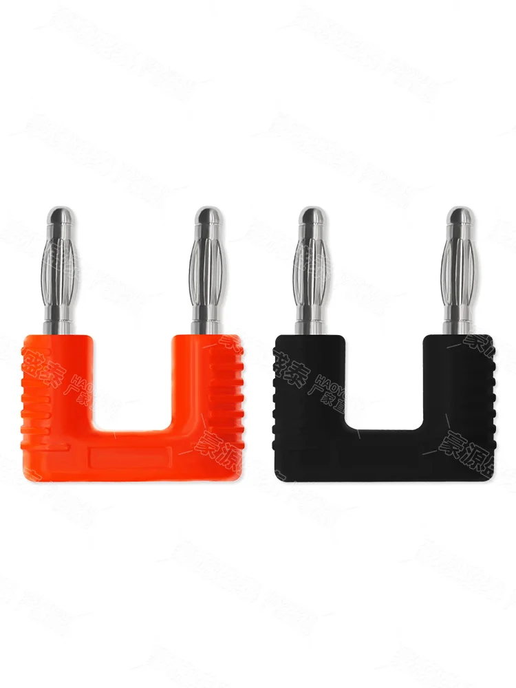 Pure copper 4mm banana plug short circuit short circuit jumper joint automotive instrument test wire plug socket spacing 19mm